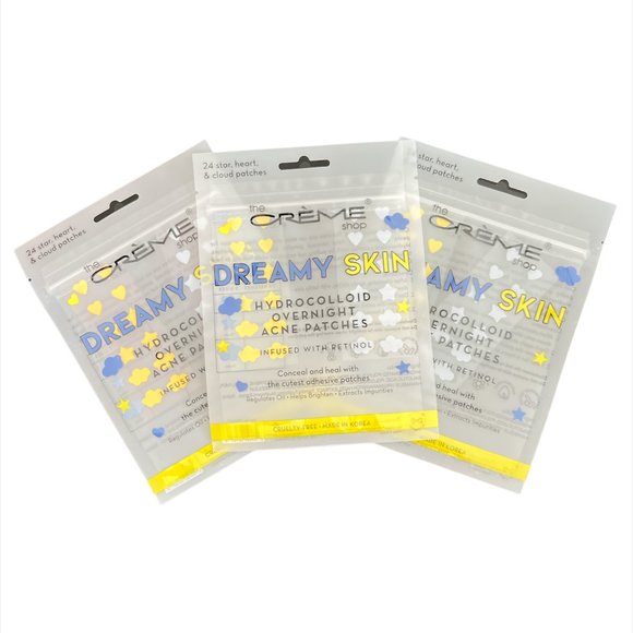 NEW The Creme Shop 72 Patches, Dreamy Skin Hydrocolloid Overnight Acne Patches - Picture 1 of 4